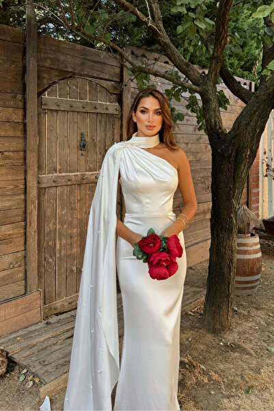 Sindimoda Işık Kuyruk Detay Boncuklu Tasarım Abiye 1099