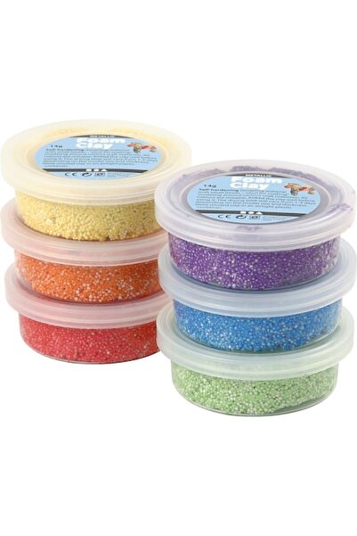 Creativ Set de spumă pentru modelat în culori asortate - set de 6 tuburi