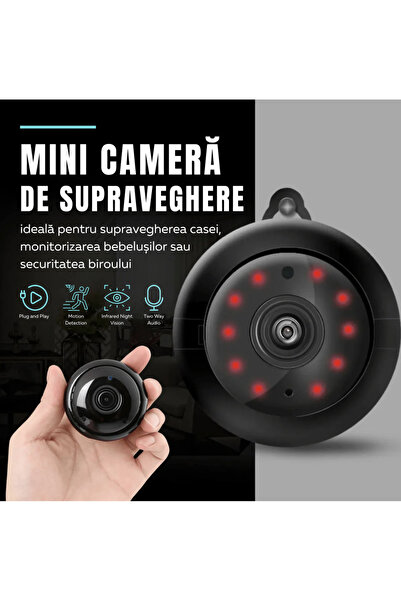 N2L Store N2L Store® Mini Spy Camera, 32GB, Wi-Fi, 1080P, Infrared, 150° angle, motion detection