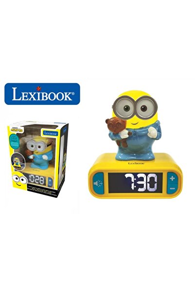 LEXIBOOK Alarm Clock, Lexibook, Minions, Night Light, Sound Effects, LED Screen, Multicolor