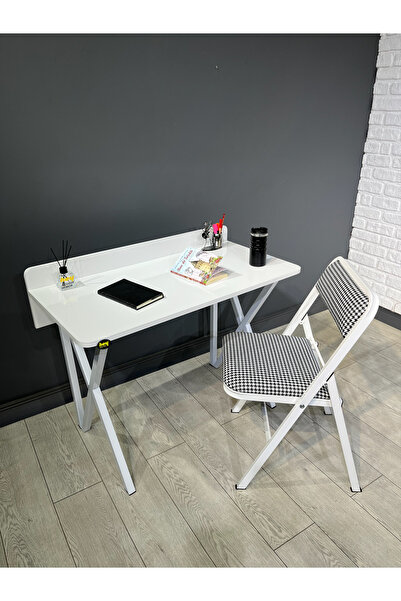 hey modüler mobilya Buse Çalışma Masası Ofis Bilgisayar Masası + Katlanır San...