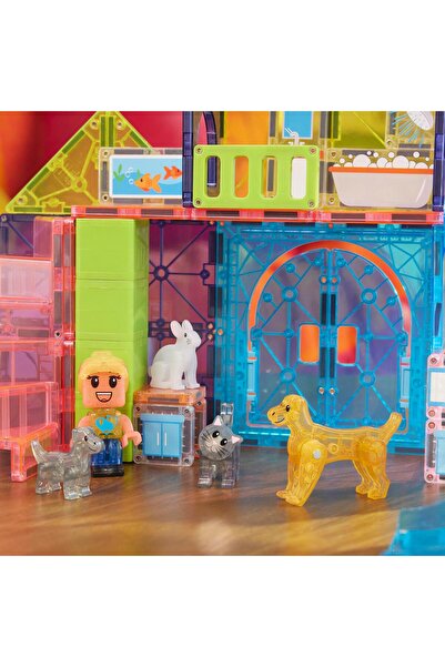 Magna Tiles MAGNA-TILES® - Pet Playhouse Manyetik Bloklar - 50 Parça