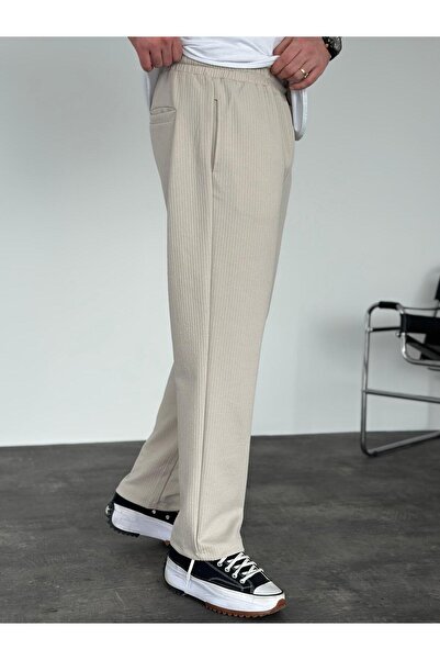KağanKY Μπεζ κοτλέ Jogger
