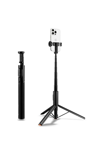 Spigen Stick selfie cu trepied Bluetooth, telecomandă S541W, negru