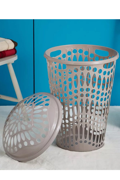 Bisbell سلة غسيل بلاستيكية مع غطاء، سلة غسيل، BB1493