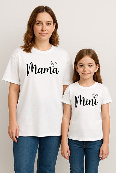 SVART WEAR MAMA MINI Set de tricouri combinat pentru mamă și fiică tricou Twi...