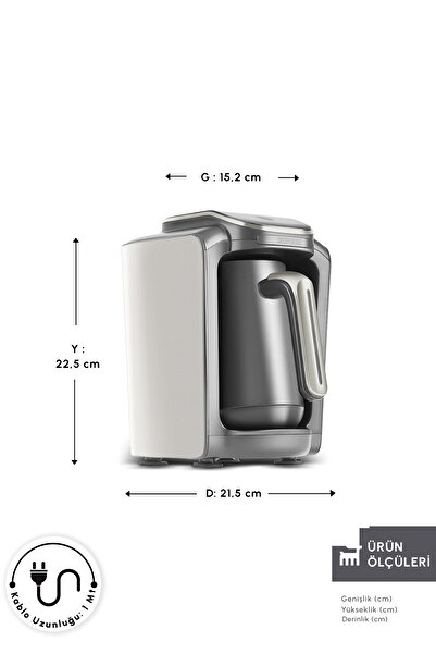 Karaca Hatır Neo Türk Kahve Makinesi 5 Fincan Kapasiteli Starlight