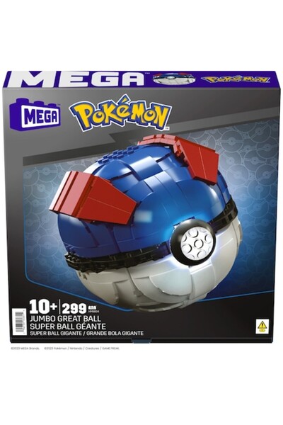 Pokémon Pokemon Mega Construx Construction Set - Jumbo Ball, 299 pieces