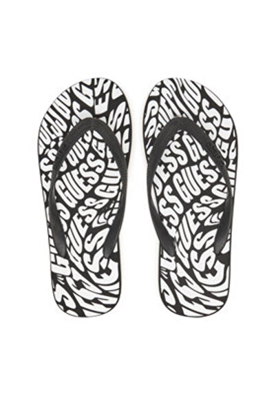 Guess Șlapi pentru bărbați, negri, F5GZ07BB00H