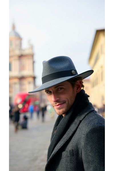 LAGRANZE Men's Vintage Style Fedora Hat