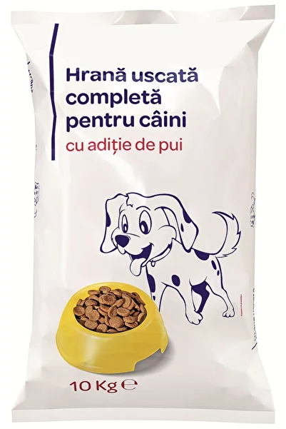 Simpl Hrana uscata pentru caini adulti Carrefour cu aditie de pui, 10 kg