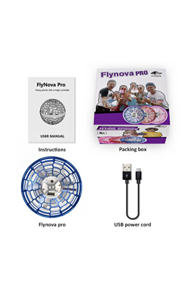 Pop Mart Toy Box Treasures Flying Spinner Programmable LED Lights Ball Toy