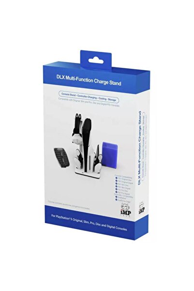 iMP Tech Charging and Cooling Stand for PS5, iMP Tech, elegant design, 3-speed fan, gray