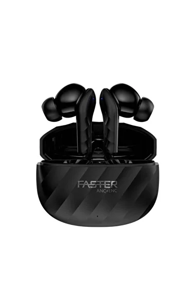Faster Raptor Wireless Earbuds with ANC + ENC - 6 Hours Playtime with Bluetooth 5.3 - HiFi Stereo So