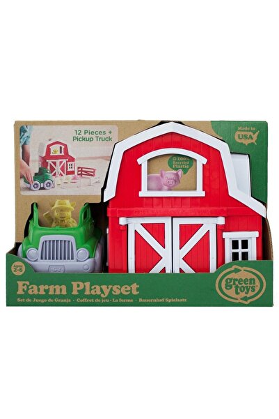 BigJigs Set de joaca Ferma cu animale, 11 piese,