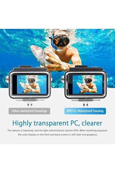 Generic 196FT / 60M Underwater Waterproof Case for DJI Osmo Action 5 Pro/4/3