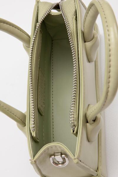 Levidor 930397 Women's Handbag with Adjustable Lock Detail Green