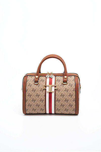 Silver Polo Silver & Polo Dark Beige - Tan Sp1091 Women's Handbag