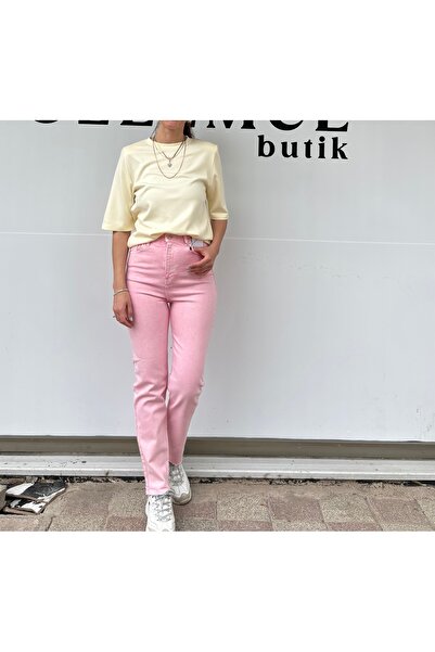 Özlemcebutik Pantolon jean pembe