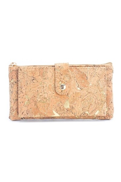 IBU Cork - Bifold Wallet made of cork-golden