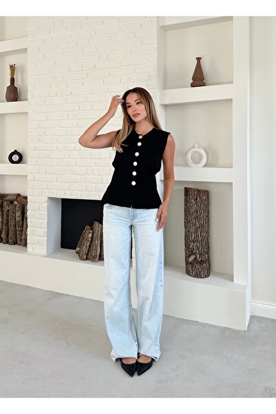 AFROGİYİM 6-кнопковий трикотажний жилет