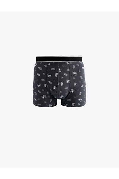 Koton Cotton Patterned 3-Piece Boxer Set