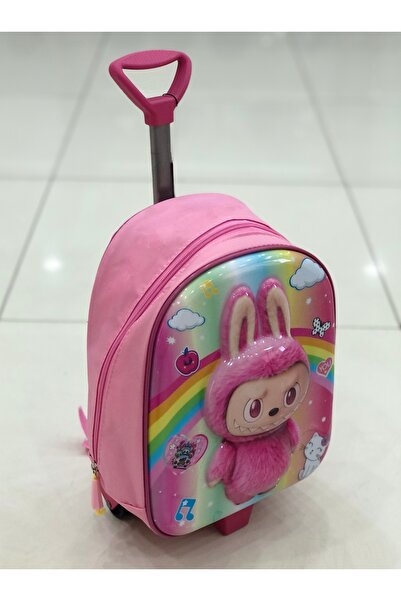 LUX LAZER ÇANTA Anaokul Kreş Çocuk Valiz Sırt Çantası Çekçekli Tekerlekli
