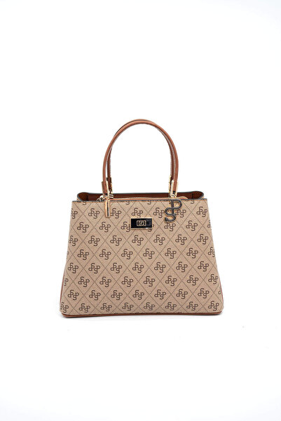 Silver Polo حقيبة يد نسائية بلون بيج داكن - طابا SP1098