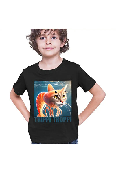 OEM Tricou Copii Baieti Brainrot Trippi Troppi