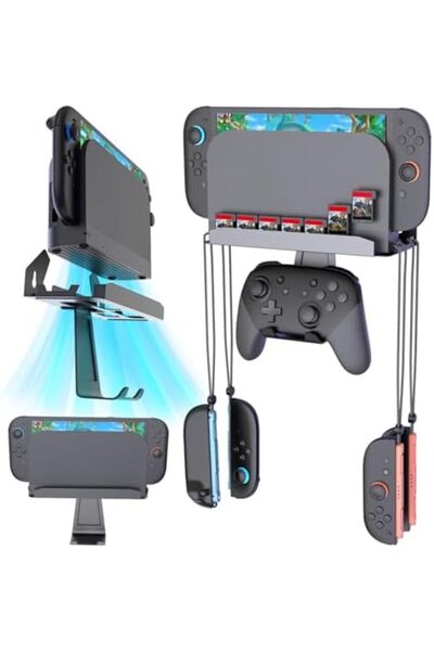 Generic حامل حائط معدني لجهاز Nintendo Switch 2