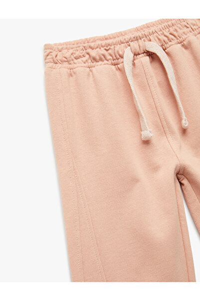 Koton Raised Waist Tie-Up Cotton Basic Sweatpants