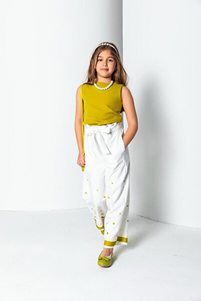 HAUSEkids 8-15 Years Ndour Necklace 3-Piece Girl's Set-Ecru