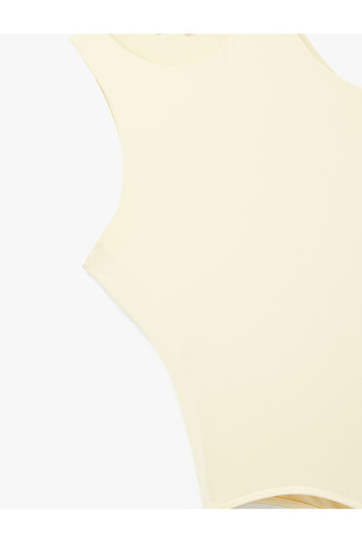 Koton Kolsuz Bisiklet Yaka Çıtçıtlı Slim Fit Body