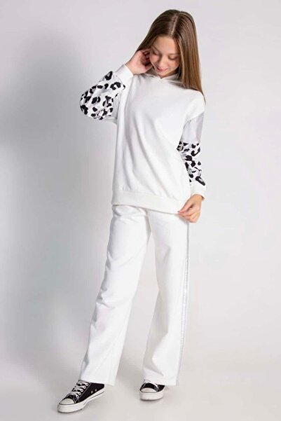 HAUSEkids 9-14 години Нов комплект за момичета с готин дизайн - Екру