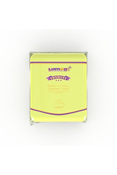 Lumea Fondant galben cu efect neon, 250g -