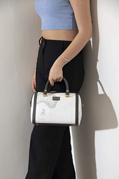 Silver Polo Silver & Polo White - Anthracite Sp1091 Women's Handbag