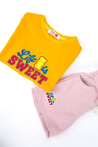 Haribo 2-8 Years Licensed Girl's Suit-Yellow