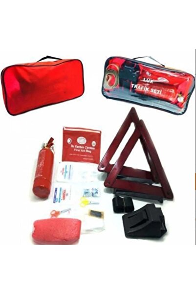 Genel Markalar Lüx Trafik Seti Profesyonel Araç Muayene Uyumlu Ilk Yardım Set...