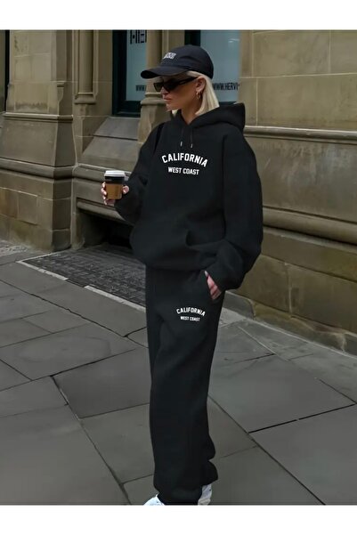 FUFLUNS California West Coast Printed Unisex Women/Men Hooded Oversize Bottom...