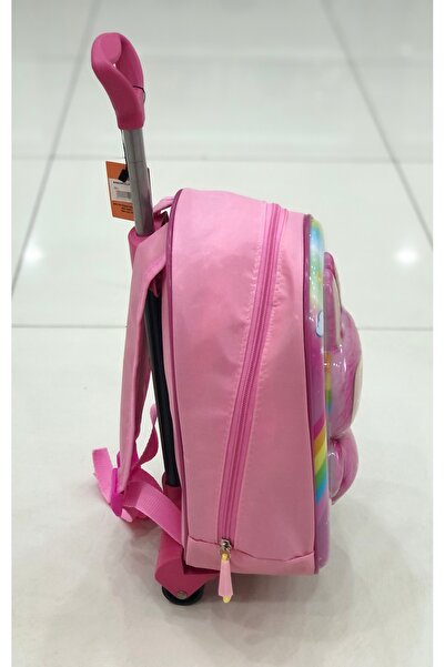 LUX LAZER ÇANTA Anaokul Kreş Çocuk Valiz Sırt Çantası Çekçekli Tekerlekli