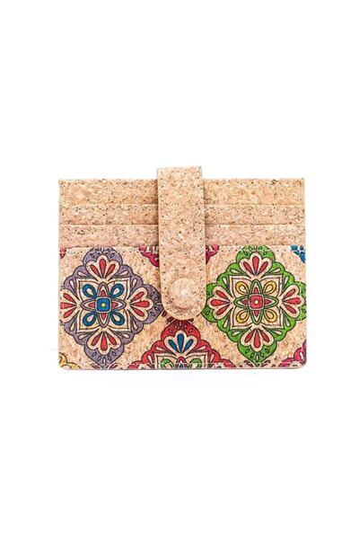 IBU Cork - Cork Wallet for Cards Floral (Model: 4)