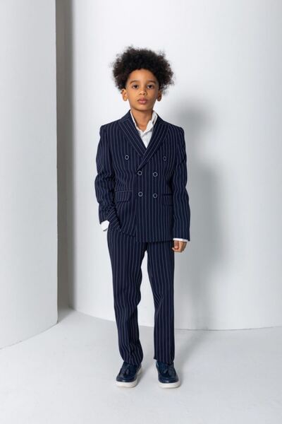 HAUSEkids Boy's 3-Piece Suit-Navy Blue