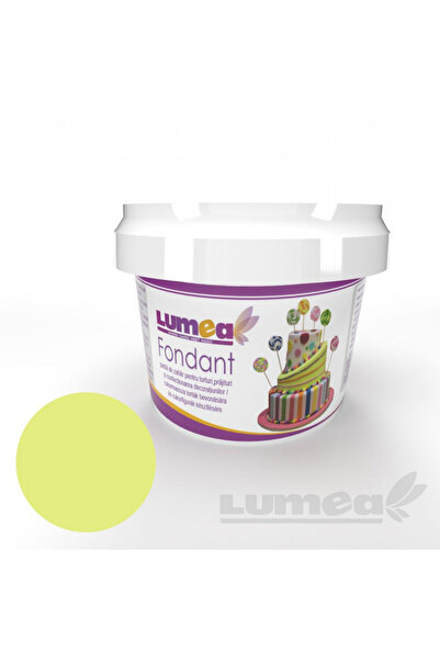 Lumea Fondant galben efect neon, 400g -
