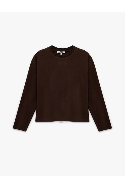 Koton Comfortable Fit Long Sleeve Crew Neck T-Shirt