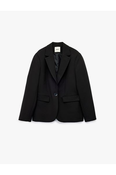 Koton Long Sleeve Pocket Buttoned Double Breasted Blazer Jacket