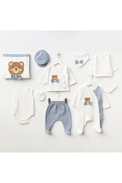 MİNİZEYN TEKSTİL Miniycool 10014 Mnz Brand Suzine Embroidered Teddy Bear Newb...