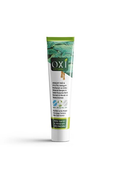 Genel Markalar OXİ NATURAL BİTKİ İÇERİKLİ MİNERALLİ DİŞ MACUNU 75 ML.