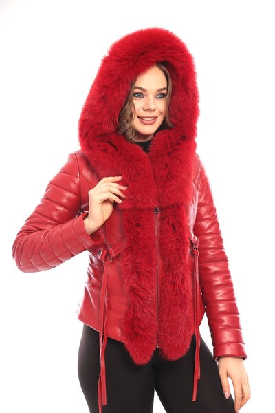 DeriWork Women's Leather Coat - KA02041