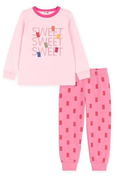 Haribo Licensed Girls' Pajama Set for Ages 2-8-Pink