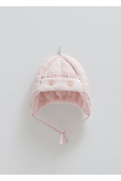 Caramell %100 Pamuk Welsoft içi yumuşacık Kız Bebek Şapka